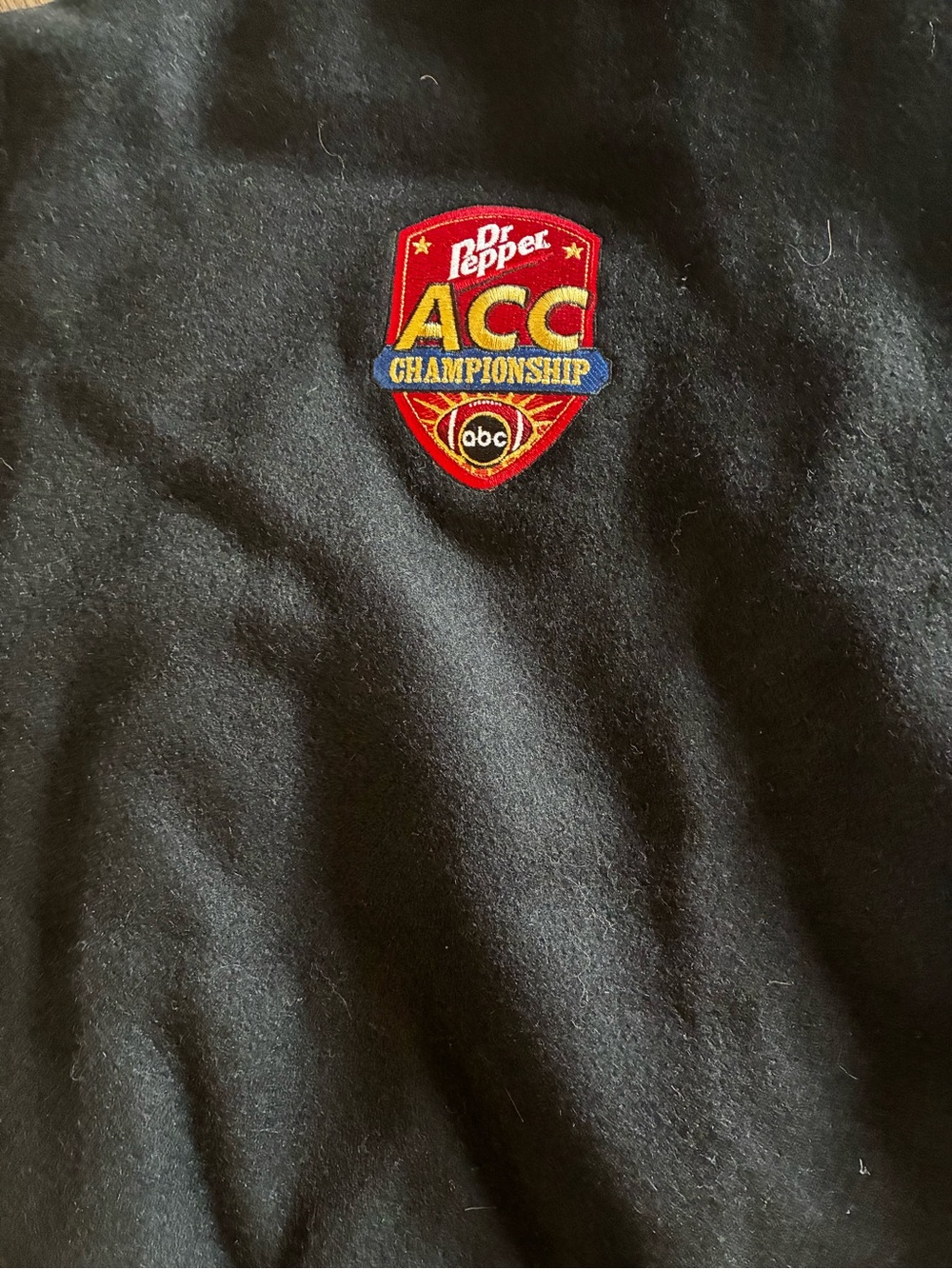 Vintage Dr Pepper ACC Football Varsity Jacket Saxon Leather L Bomber - Picture 5 of 6